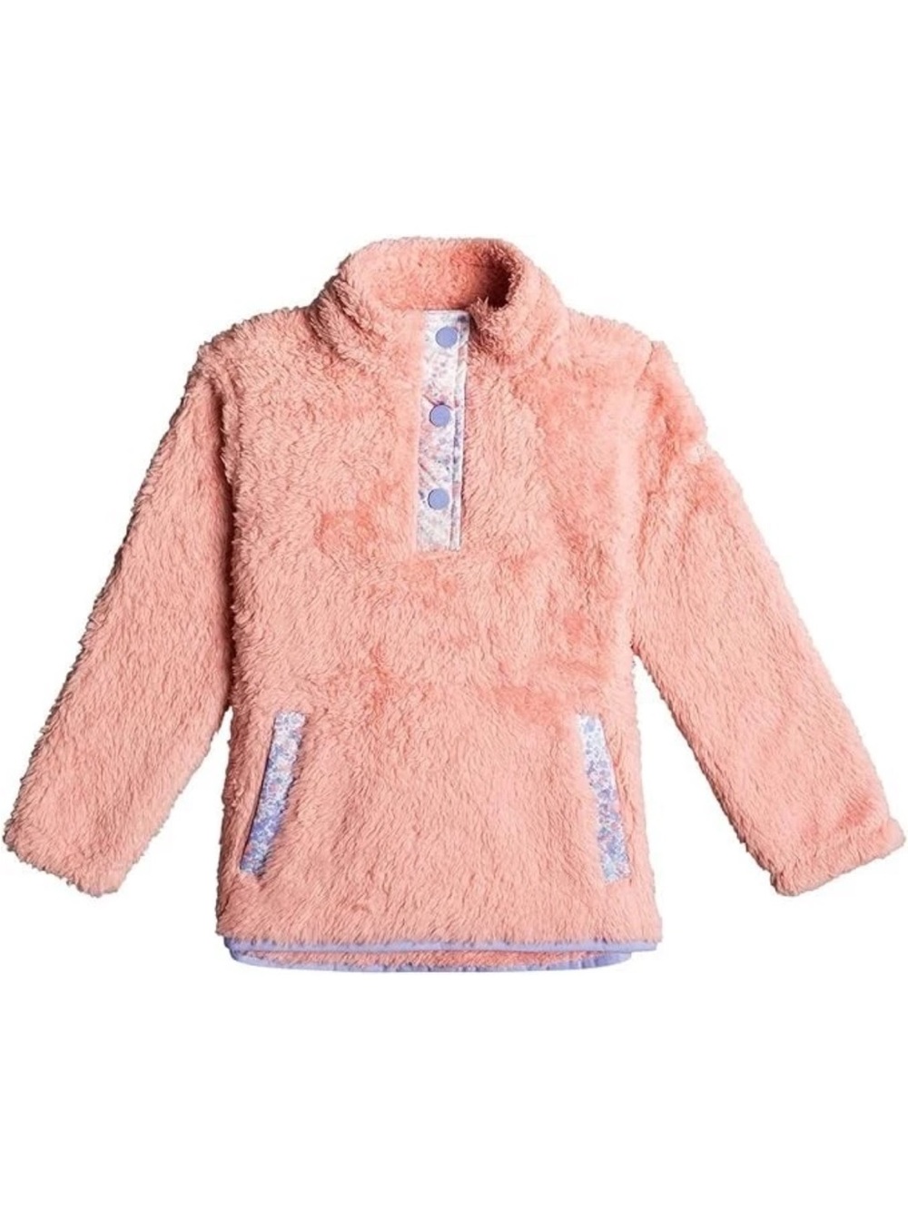ROXY Girls' MINI ALABAMA Pullover Fleece - MGD0 - Young Girls' 3T Pink Sherpa